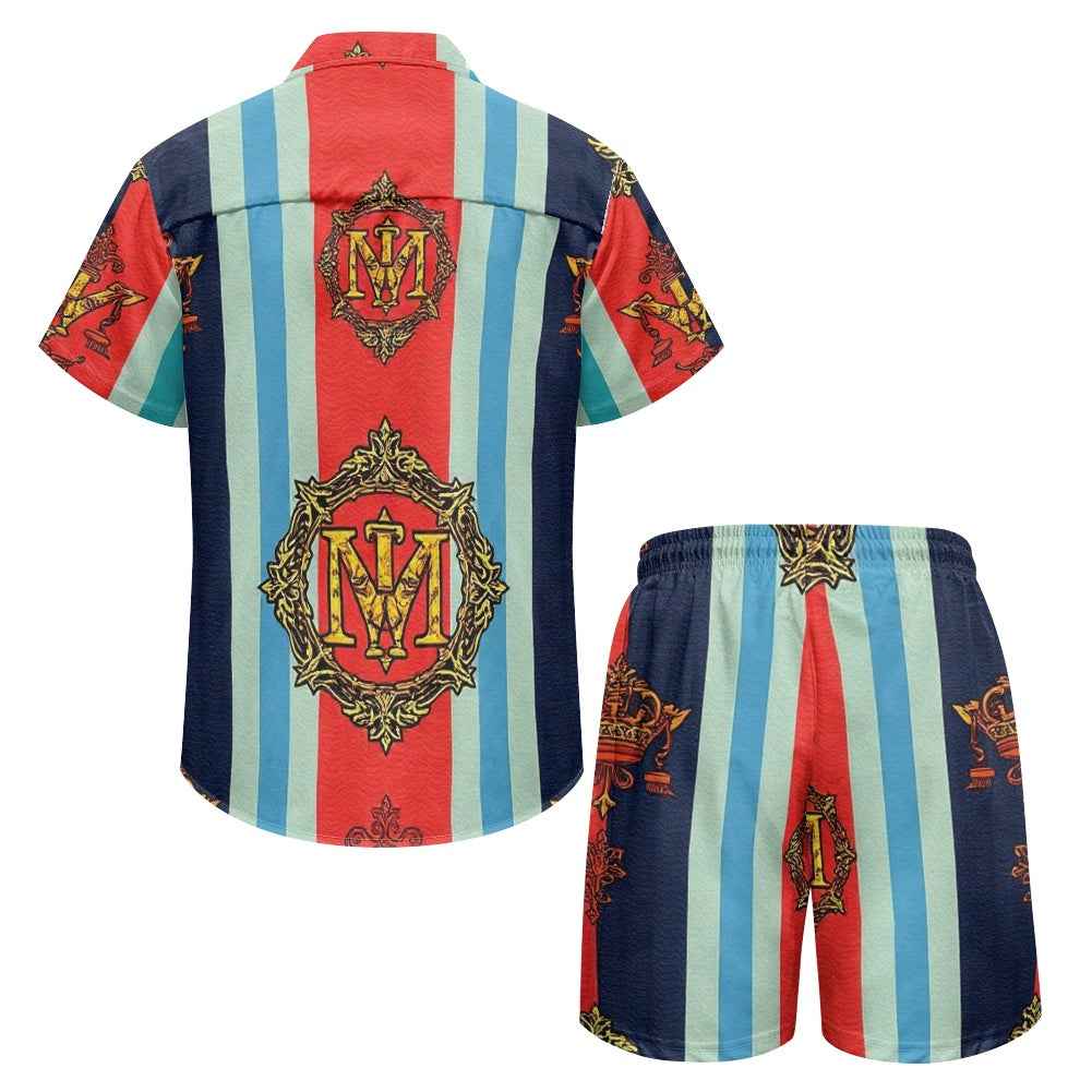 Men's Two Piece Shorts Set - Casual Summer Matching Outfit