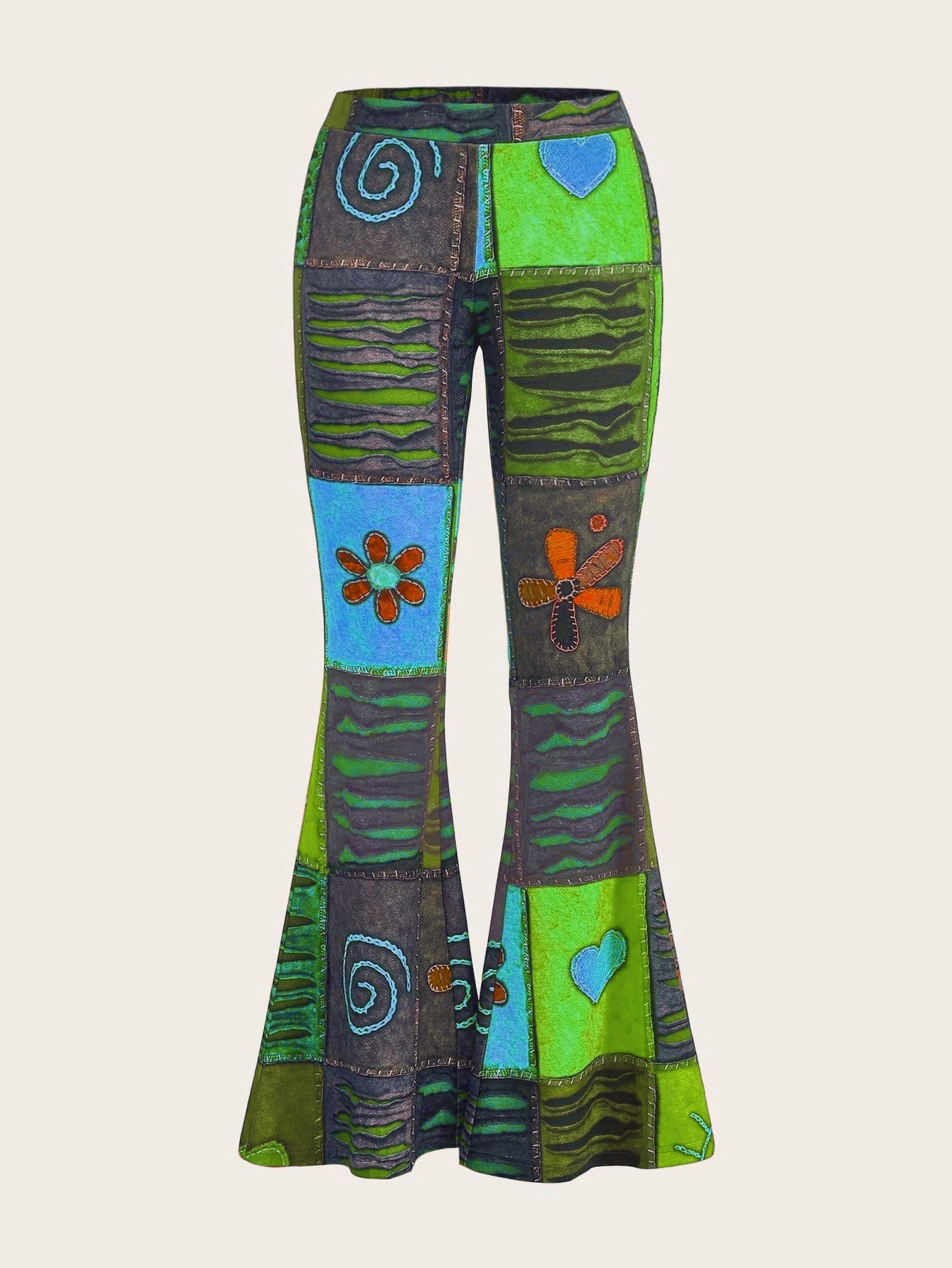 Pattern Abstract Style Personality Trend Tight Jeans