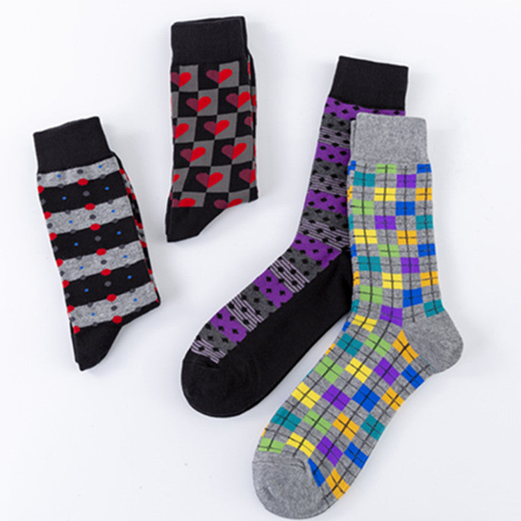 Men's Mid-calf Length Socks Europe And America