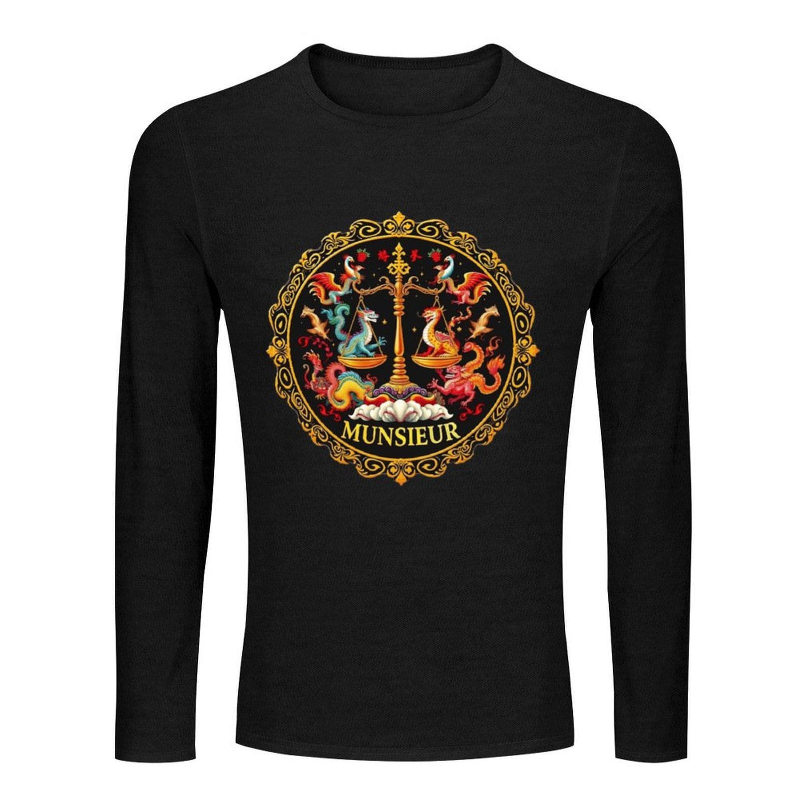 Munsieur Long Sleeve Tee for Men: Versatile, Timeless, and Always On Point
