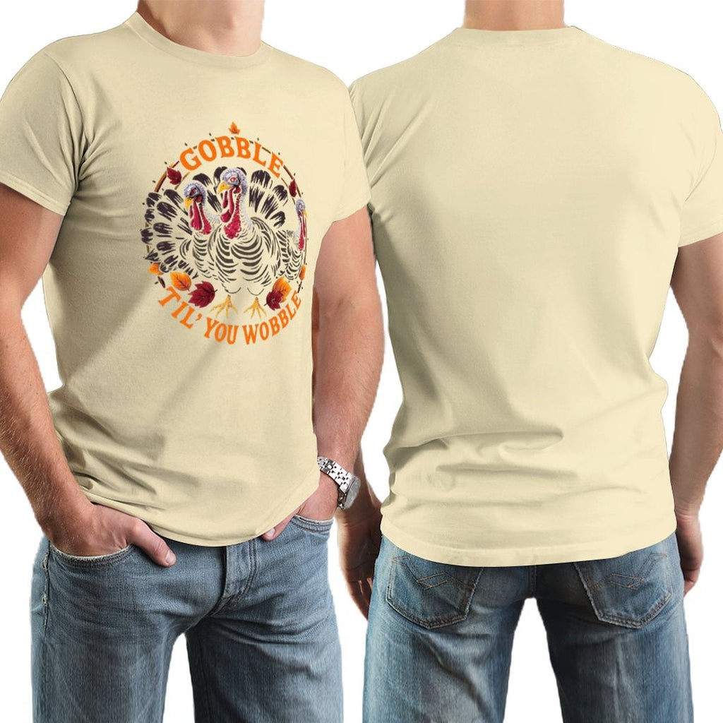 Munsieur Men's Tee Thanksgiving Collection "Gobble Til' You Wobble"