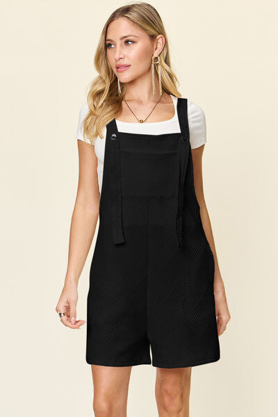MUNSIEUR Textured Sleeveless Romper - Luxury Designer Jumpsuit for Women
