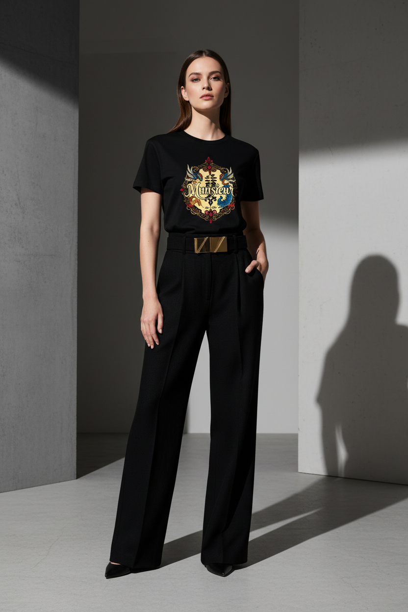 MUNSIEUR Women's T-shirt Designer Streetwear for Her