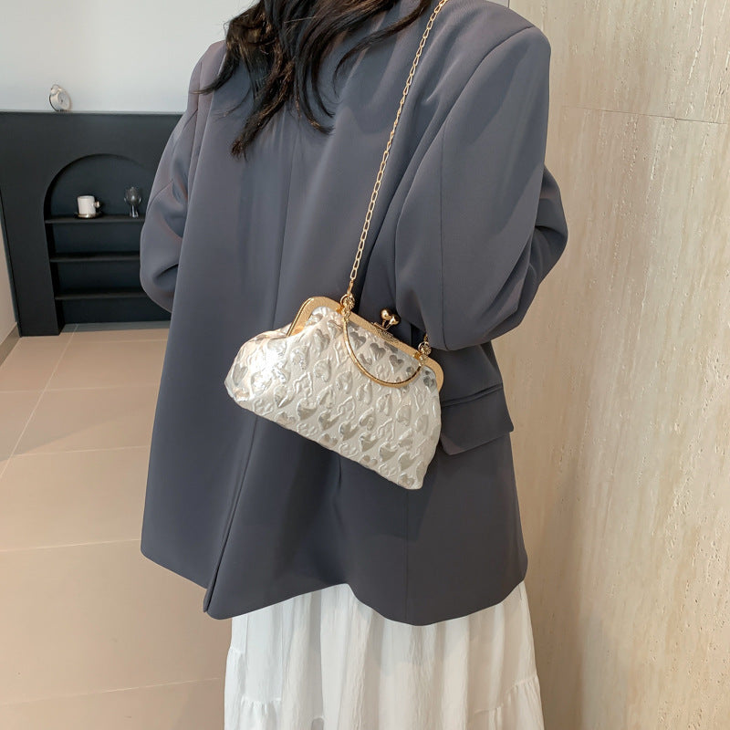 Women's Small Square Crossbody Bag - Love Hand-held Shoulder Bag