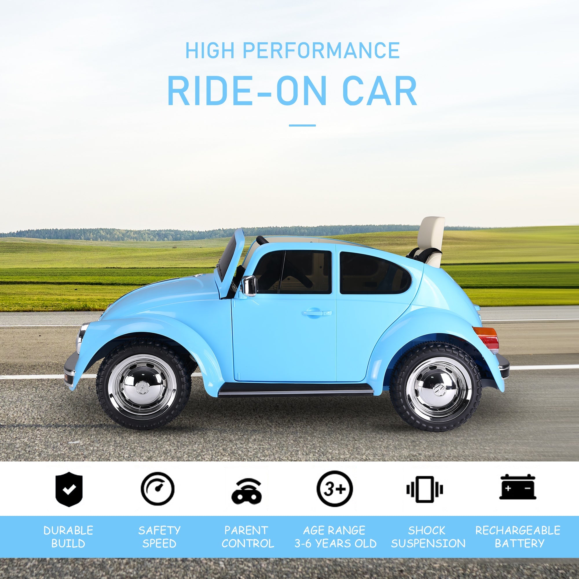 Volkswagen Electric Kids Ride-On Car 6V Battery Powered Toy