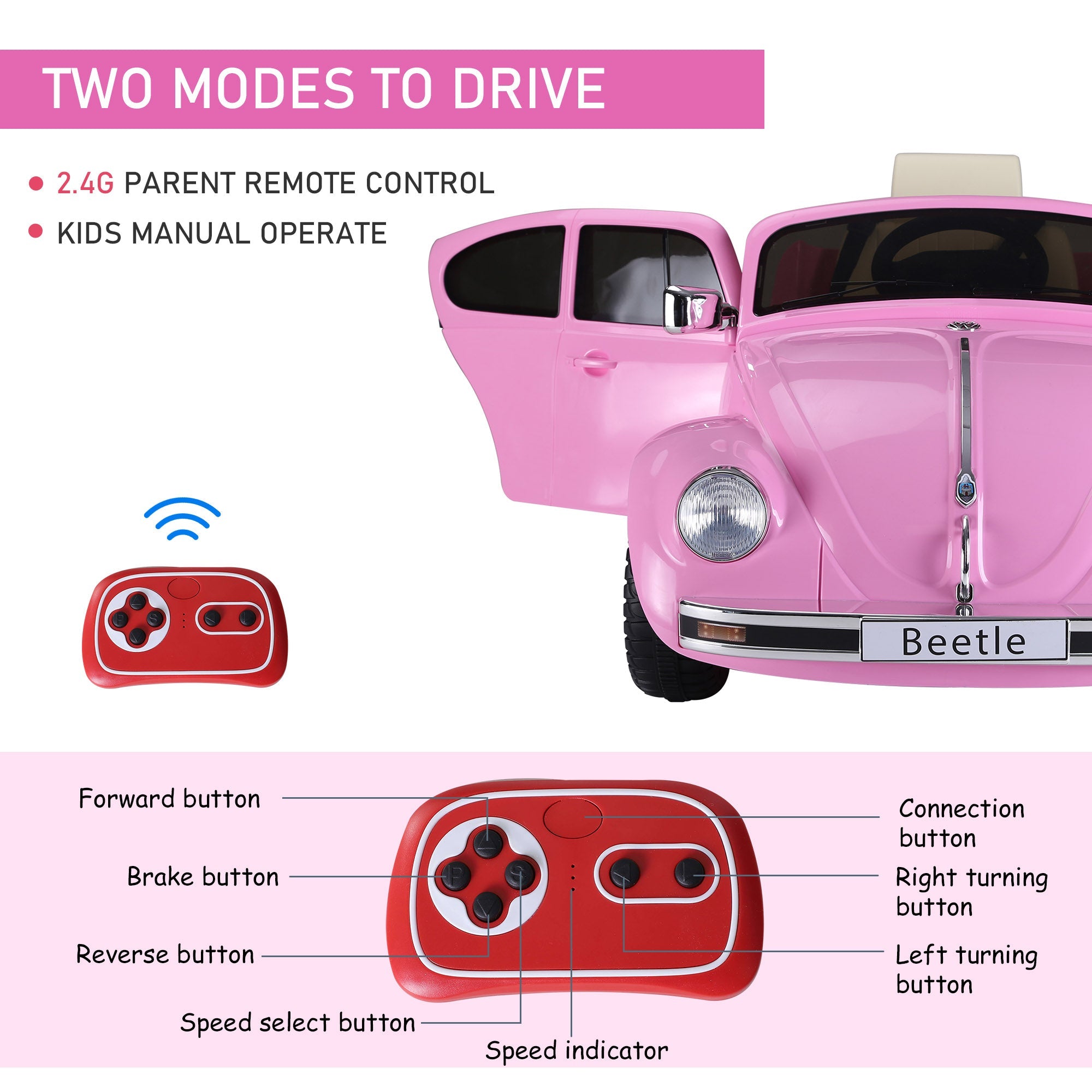 Volkswagen Electric Kids Ride-On Car 6V Battery Powered Toy