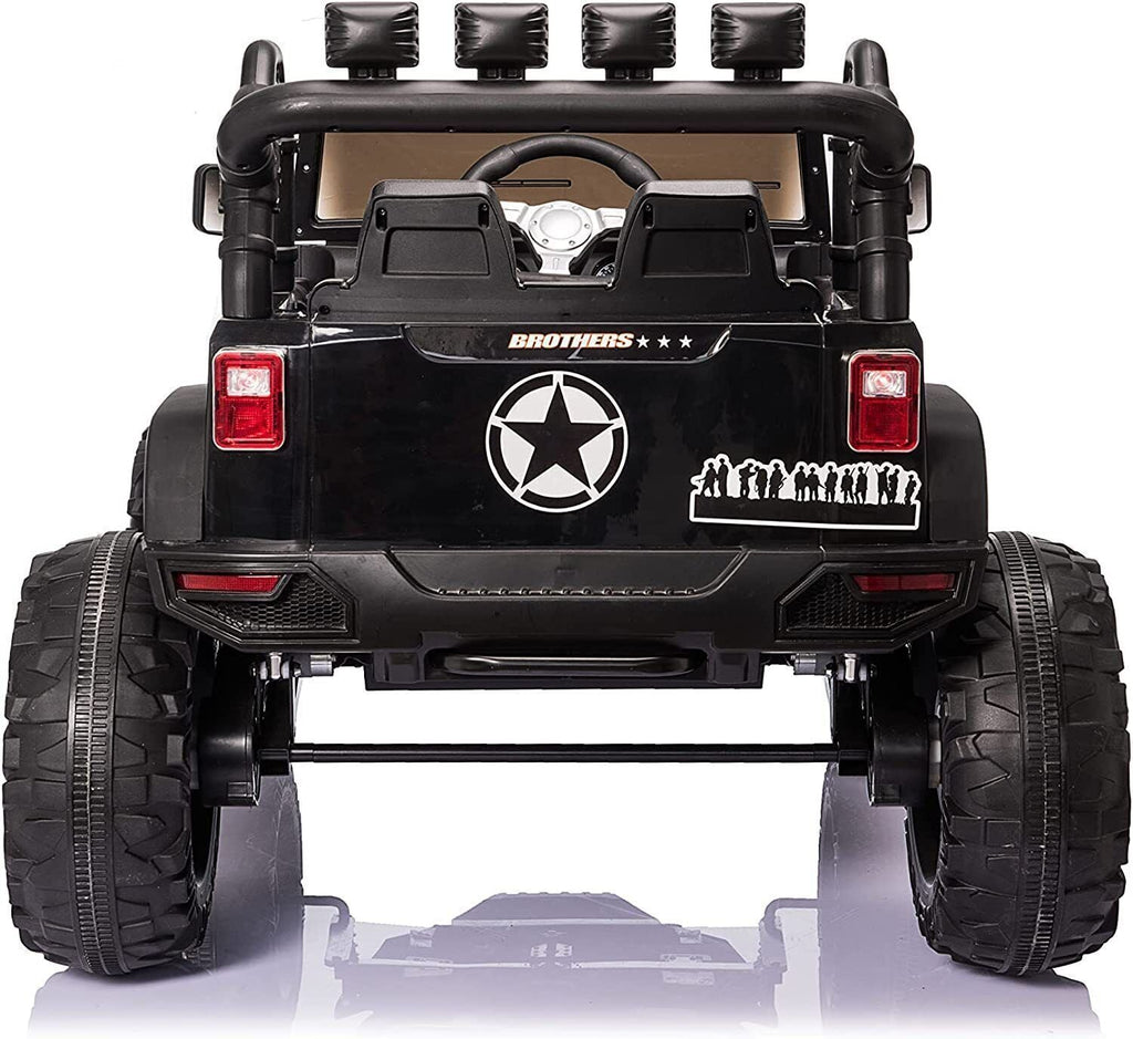 400W 2-Seater Electric Ride-On Truck for Kids with LED Lights and Music