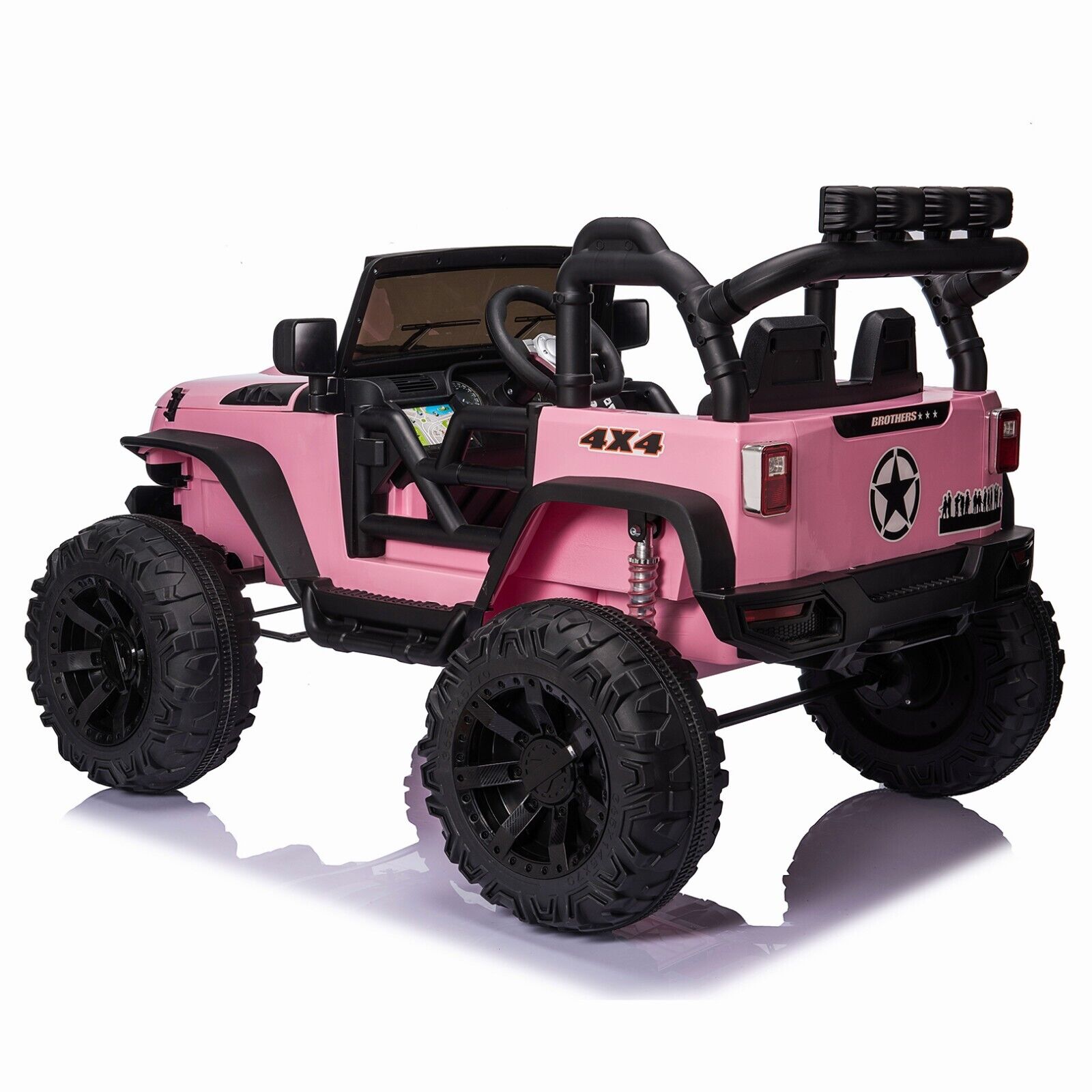 400W Electric Ride On Jeep Truck for Kids with Remote Control, MP3 Player, and LED Lights
