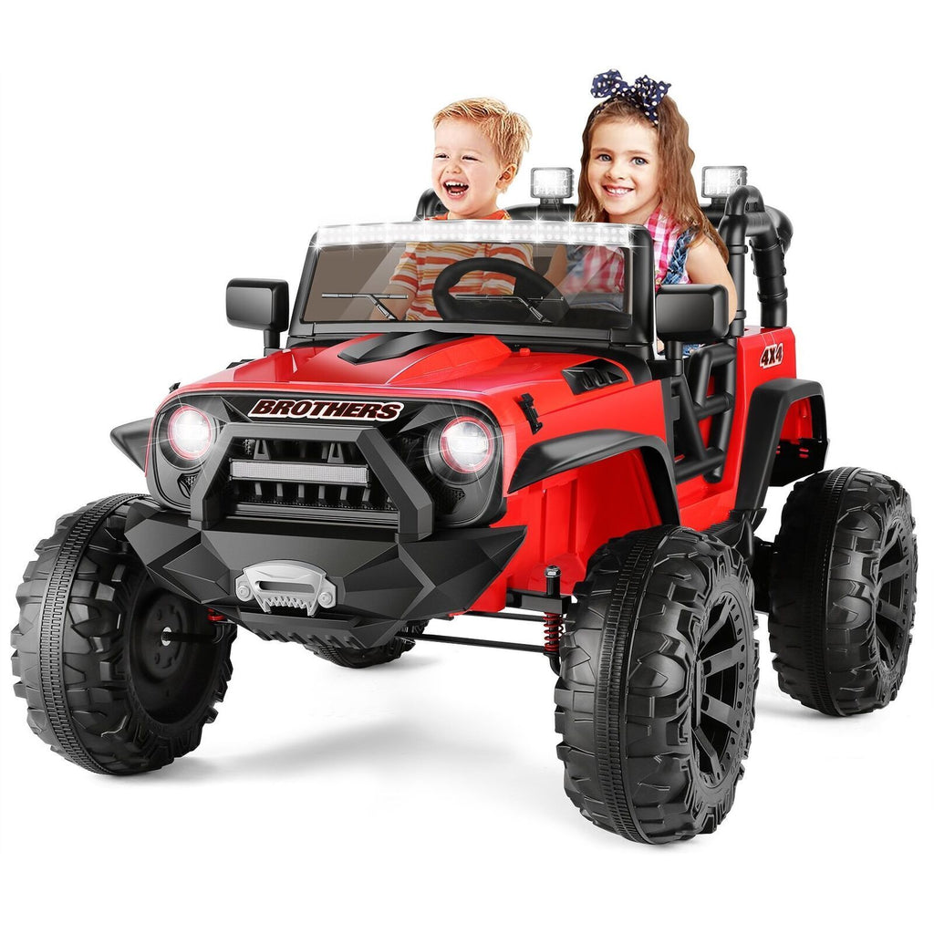 400W 2-Seater Electric Ride-On Truck with LED Lights for Kids (24V)