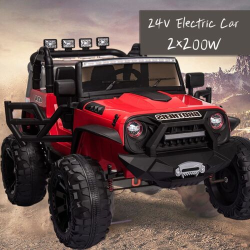 400W 2-Seater Electric Ride On Truck with RC, MP3, and LED - 3 Speed Options