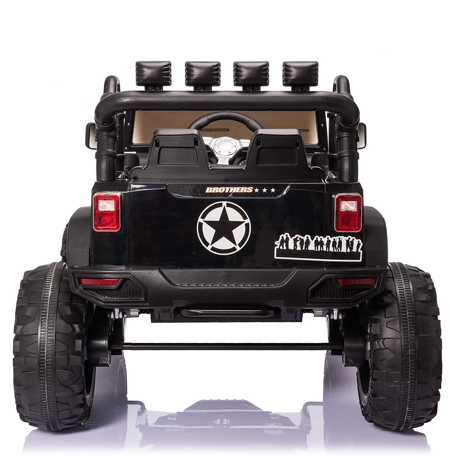 400W 24V Electric Ride On Truck for Kids with AUX Port, LED Lights, and Remote Control