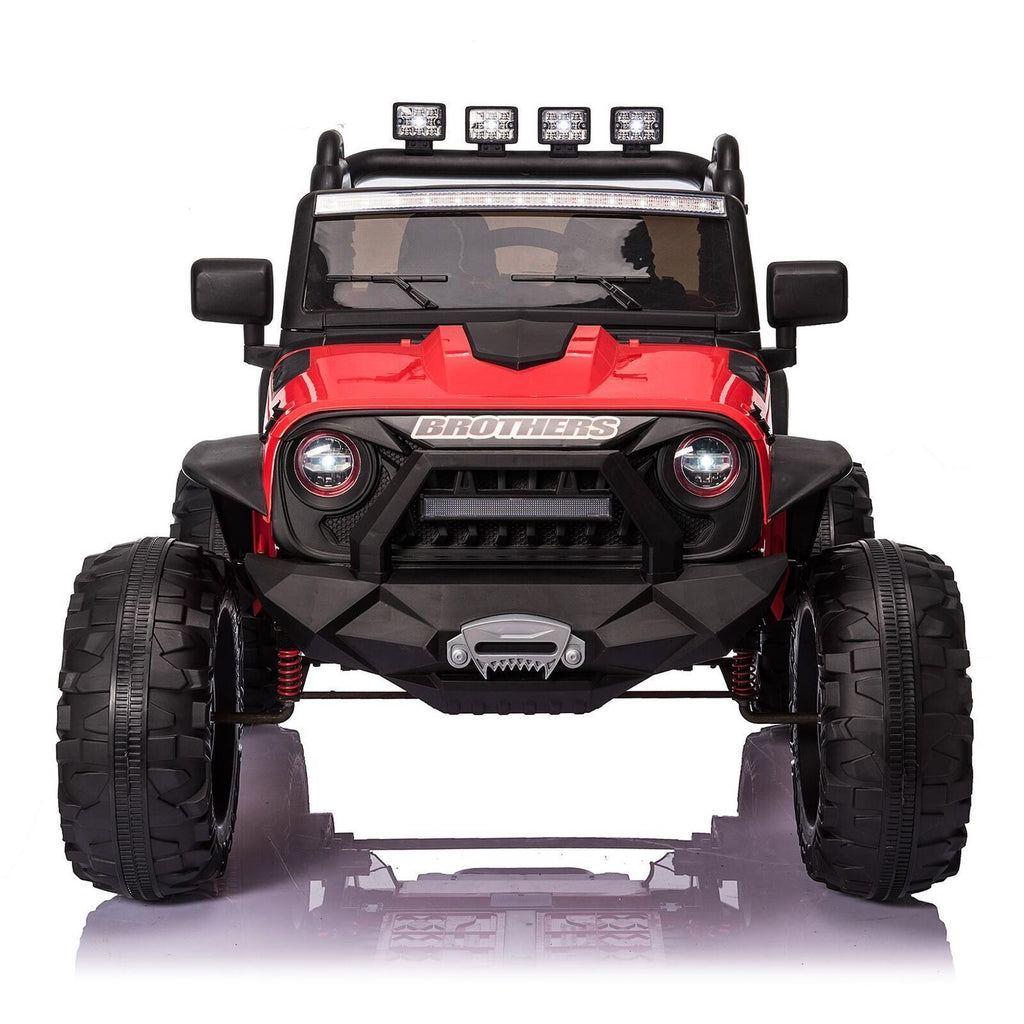 400W 24V Ride-On Truck for Kids with Remote Control and Seat Belts