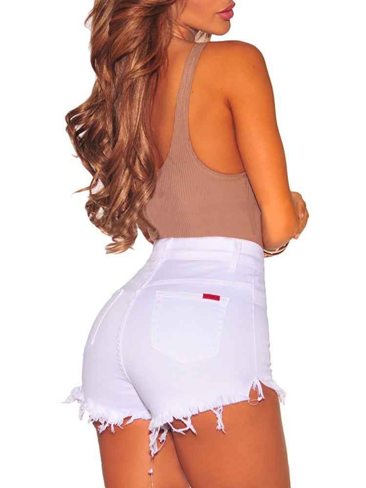 Summer High Waist Slim Stretch Denim Bottoms