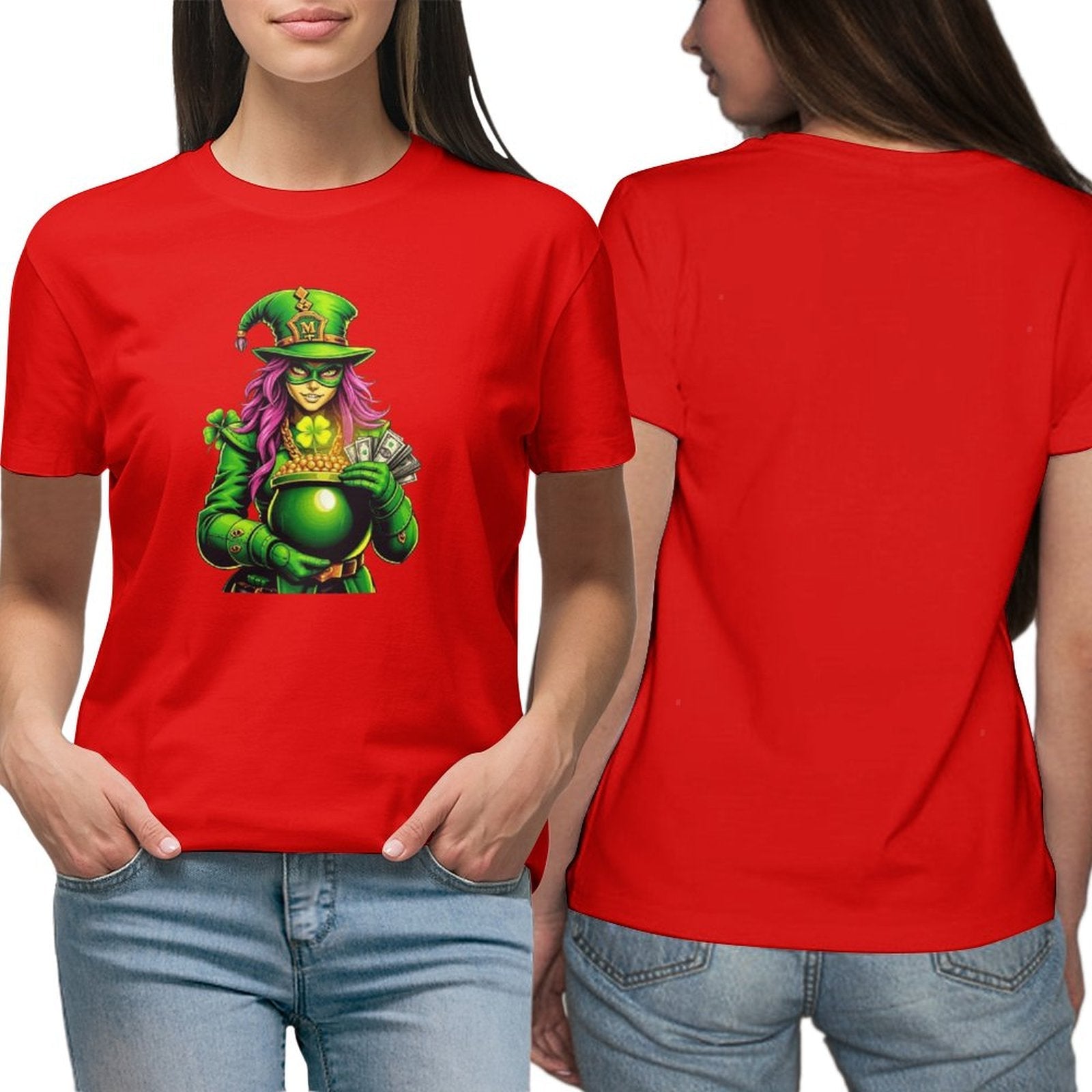 St. Patrick's Day Collection Leprechaun Mafia "Kimberly" T-shirt for Women