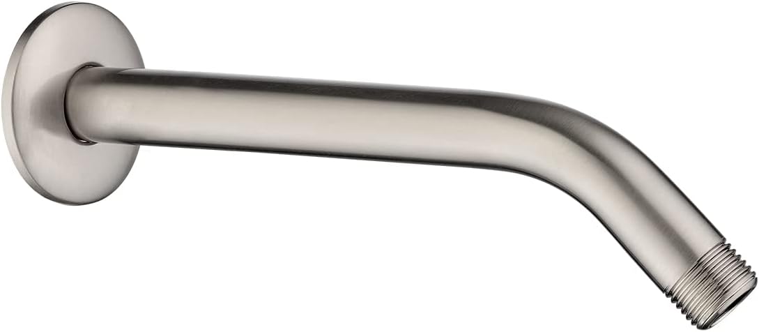 10 Inch Solid Brass Shower Head Extension Arm, Wall Mounted Shower Pipe Arm