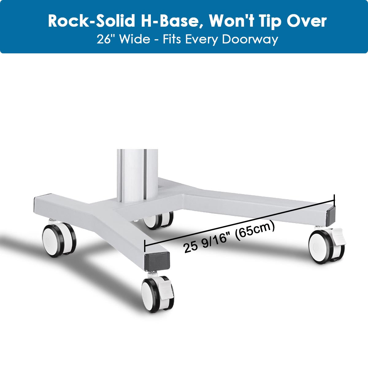 Yescom PC Computer Desktop Rolling Mobile Cart Workstation