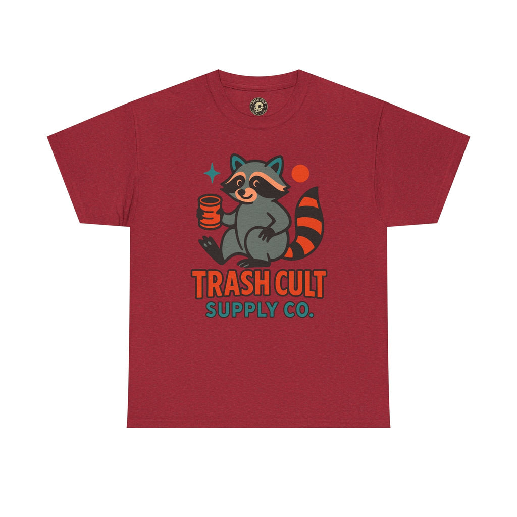 Trash Cult Supply Co. Unisex Heavy Cotton Tee, Eco-Friendly Tee, Gift for Raccoon Lovers, Cute Graphic T-Shirt, Trendy Streetwear, [...]