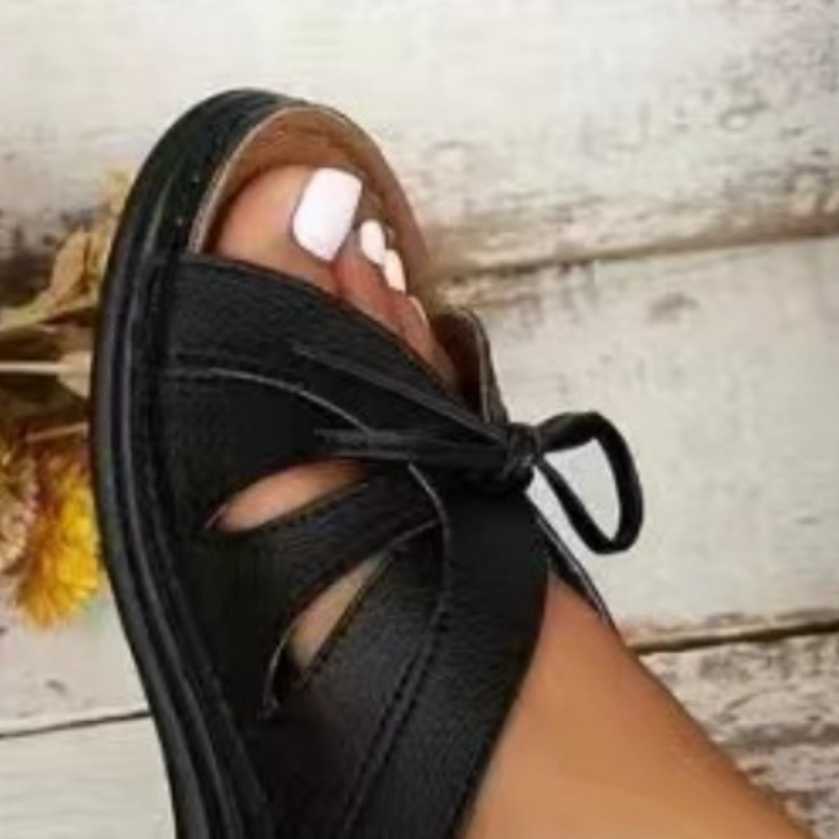 Open Toe Low Sandals