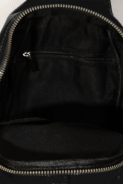 Fame Single Strap Faux Leather Sing Backpack