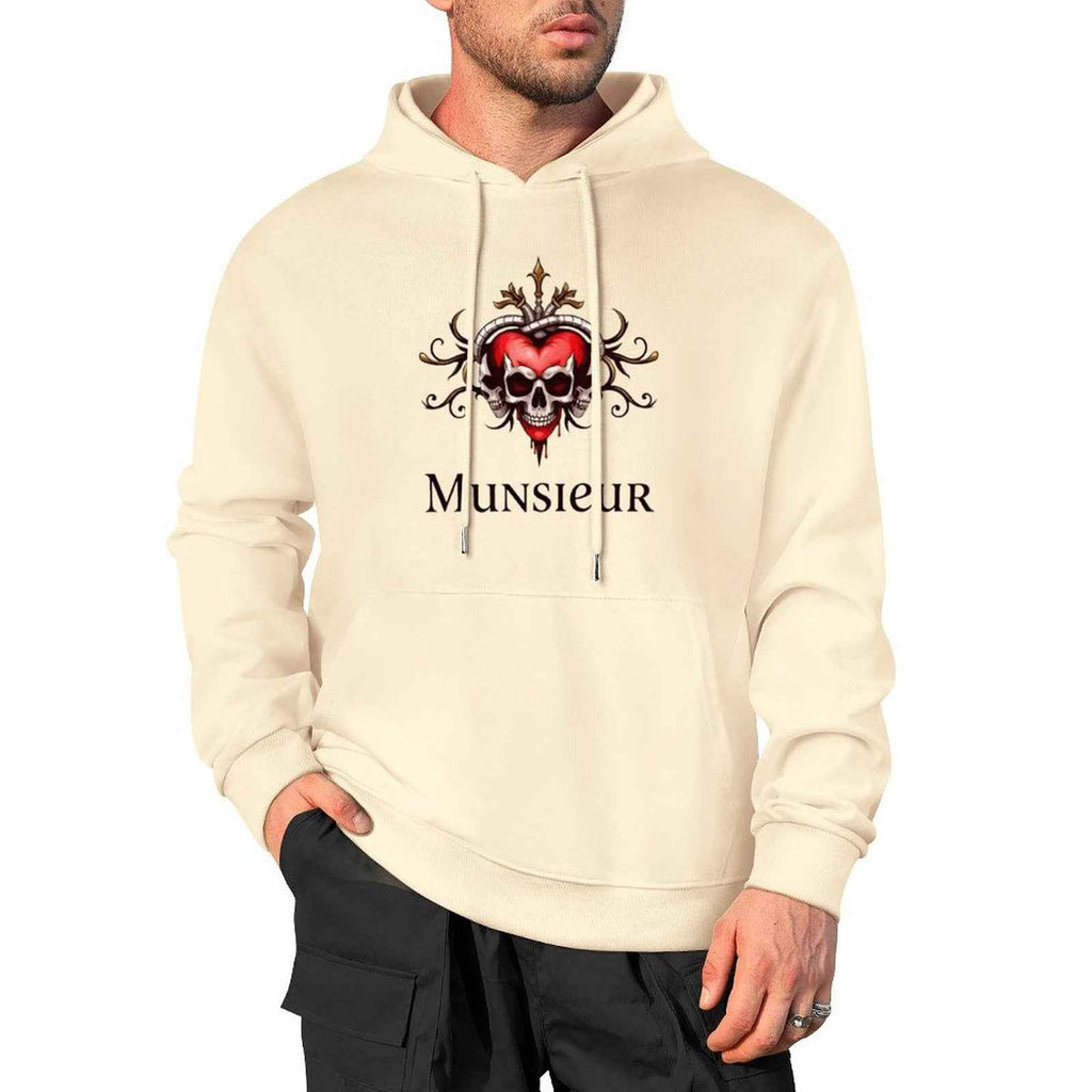 Deadly Love Hoodie | Heart Skull Gothic Streetwear | MUNSIEUR