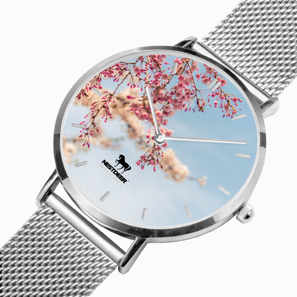 170. Fashion Ultra-thin Stainless Steel Quartz Watch (With Indicators)