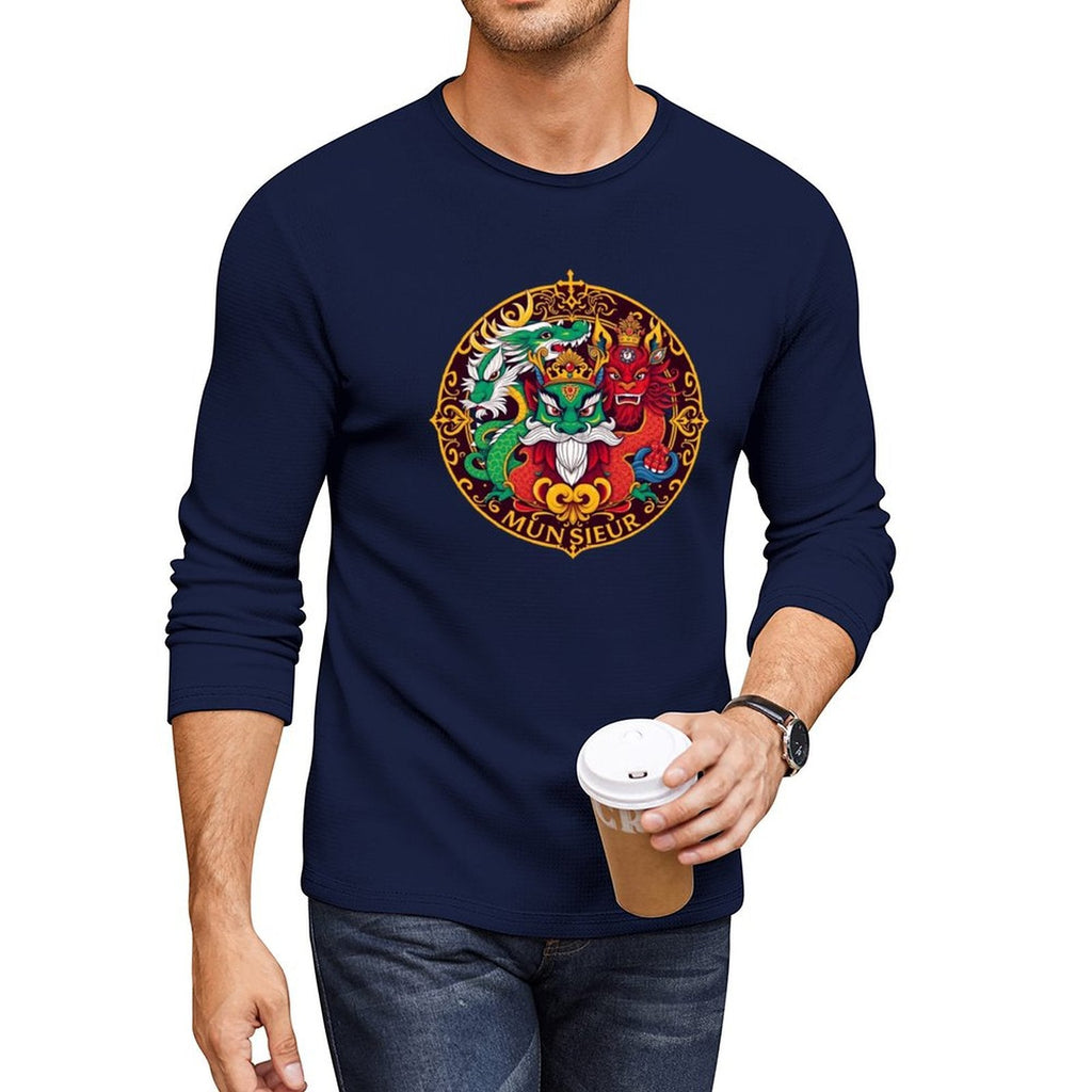 Munsieur Long Sleeve Tee for Men: The Perfect Balance of Casual and Refined