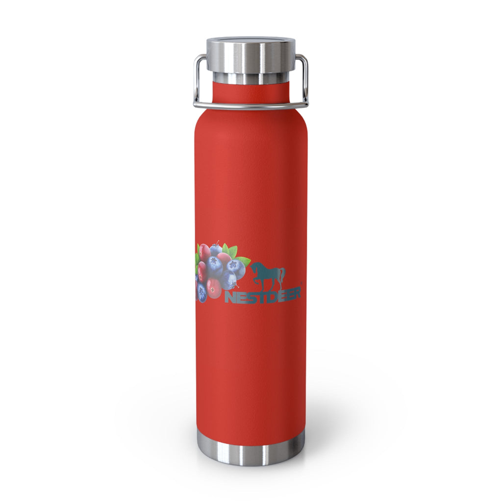 Water Bottle with Berry Design | Eco-Friendly Reusable Hiking, Gym, School