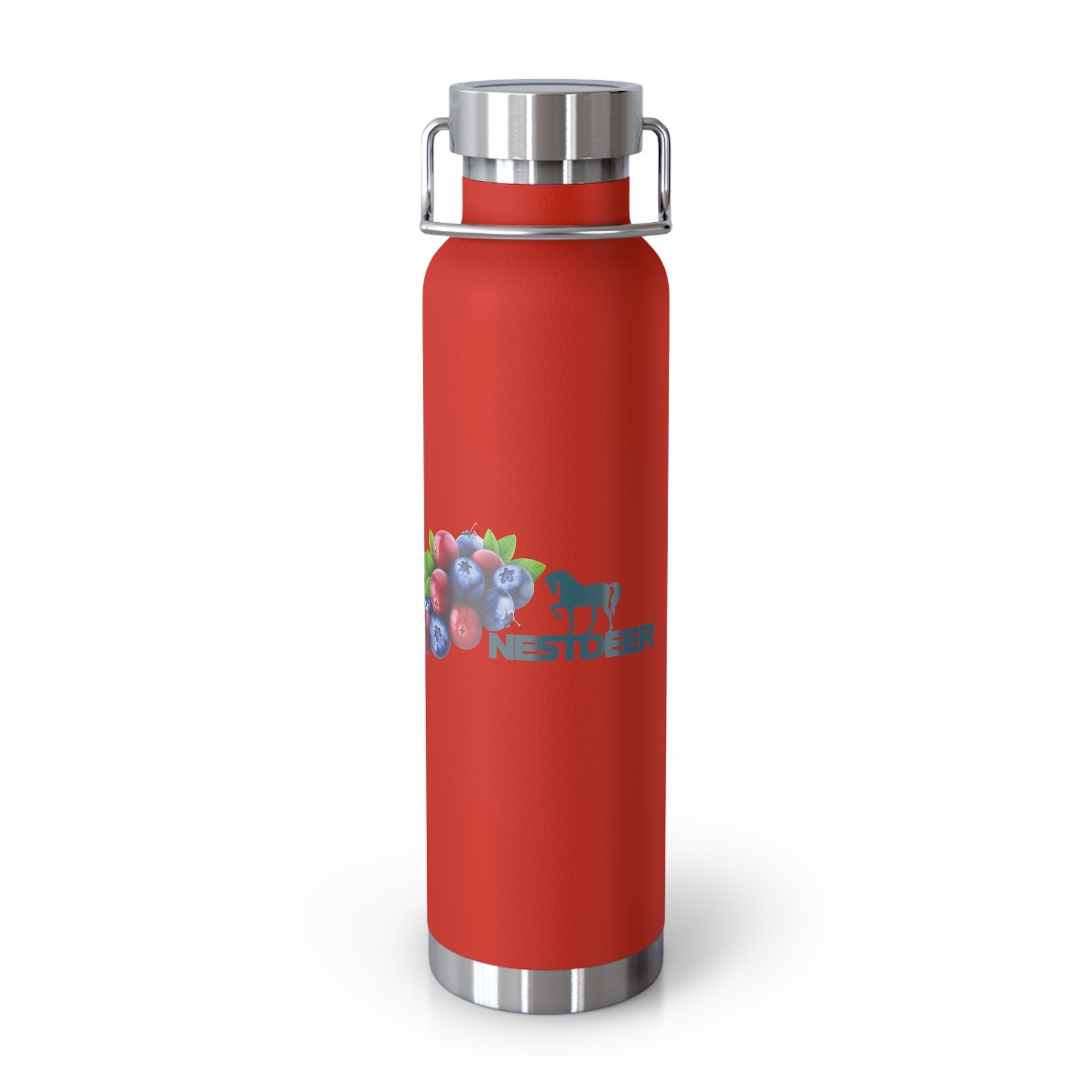 Water Bottle with Berry Design | Eco-Friendly Reusable Hiking, Gym, School