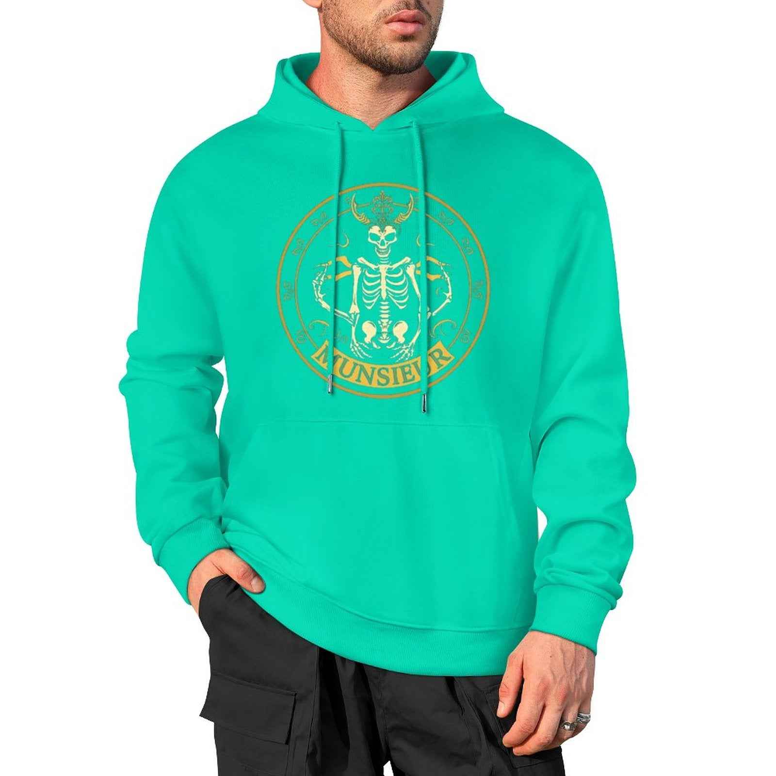 Shadow Reaper Hoodie - Luxe Skull Embroidery Gothic Streetwear