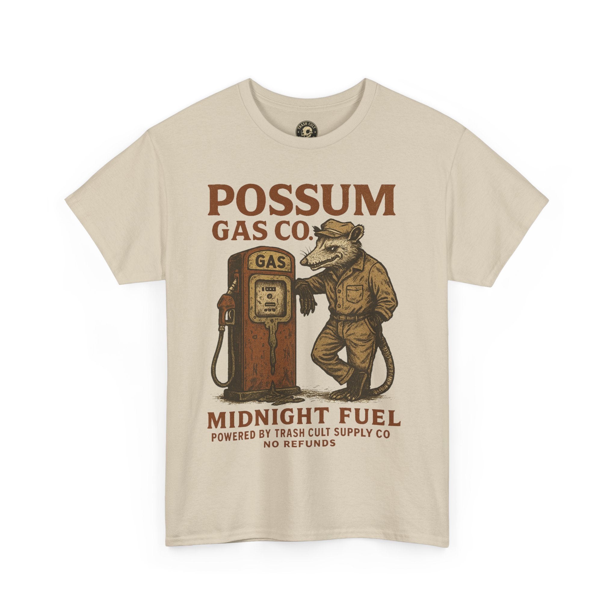 Possum Gas Co. Vintage Feral Mechanic Shirt – Trash Cult Supply Co. – Gildan 5000