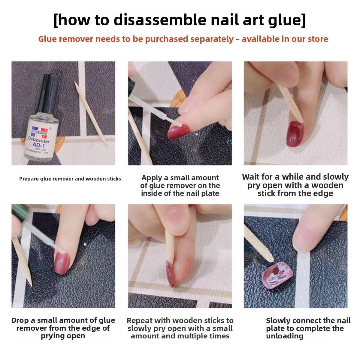 0987- Handmade press on nails fake nails removable