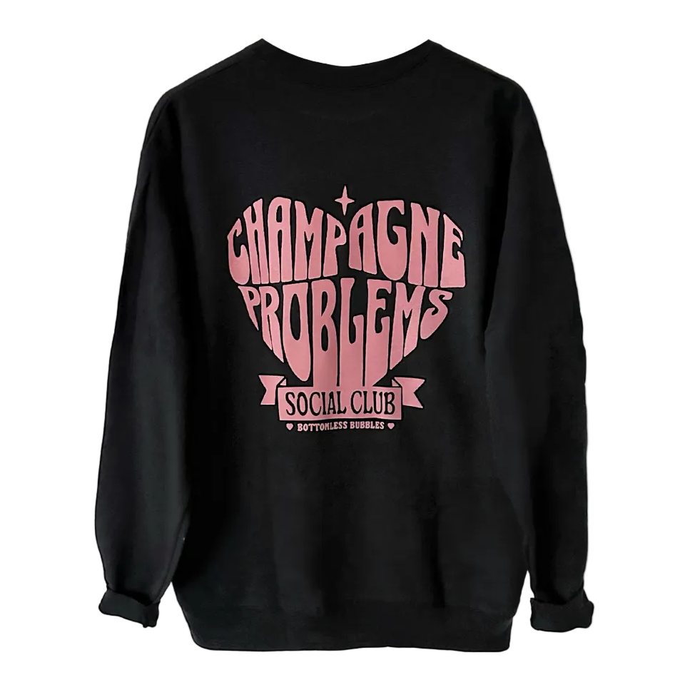 CHAMPAGNE PROBS SOCIAL CLUB ♡ printed sweatshirt