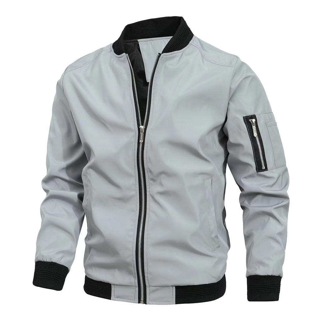 Men's Casual Baseball Sports Coat Slim Fit