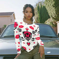 MUNSIEUR Long-Sleeved Irregular Slim Fit T-shirt Valentine's Day Collection New Arrivals
