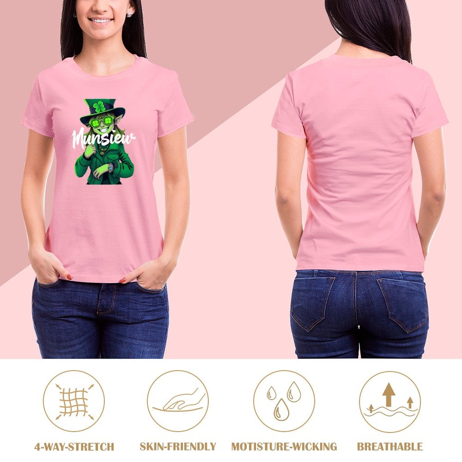 St. Patrick's Day Collection Leprechaun Mafia "Kiku" Women's T-shirt