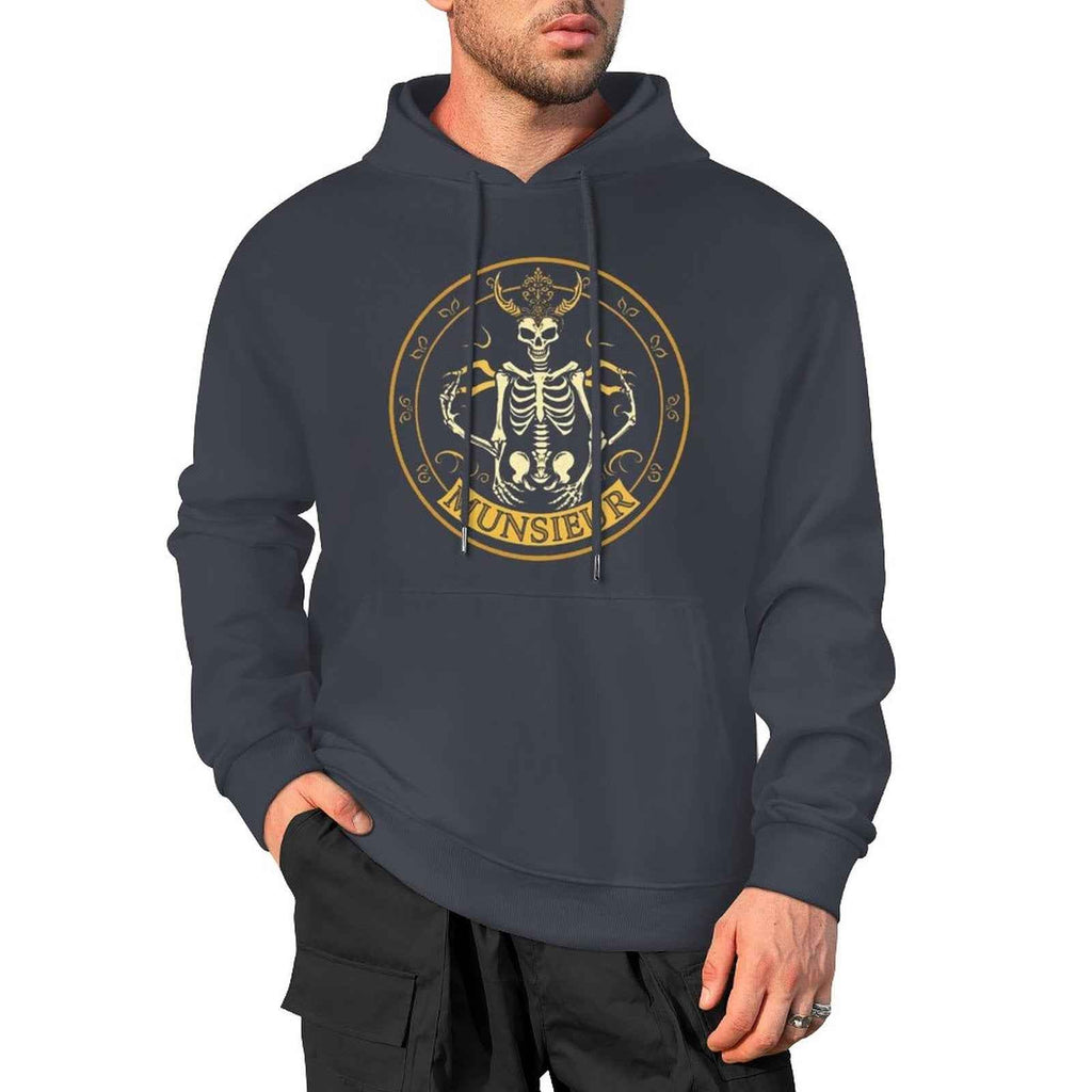 Shadow Reaper Hoodie - Luxe Skull Embroidery Gothic Streetwear