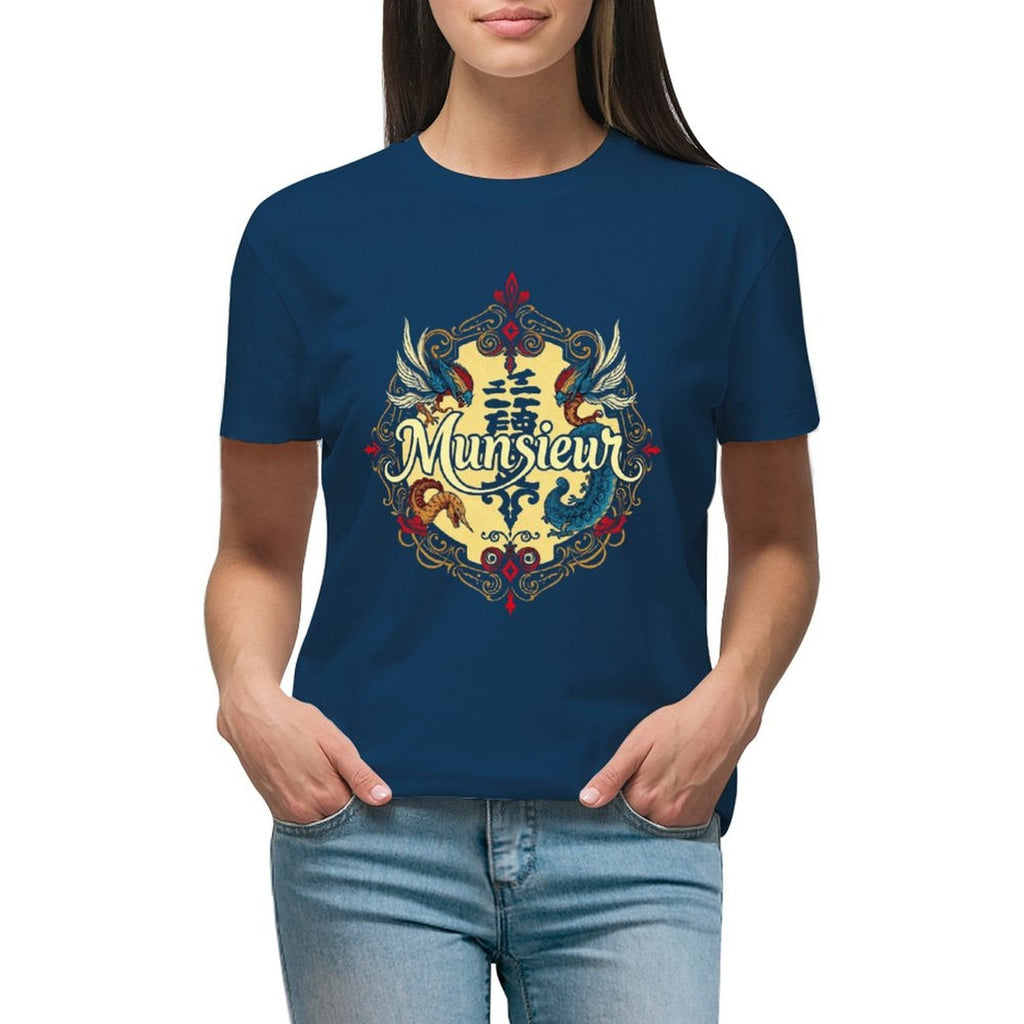 MUNSIEUR Women's T-shirt Designer Streetwear for Her