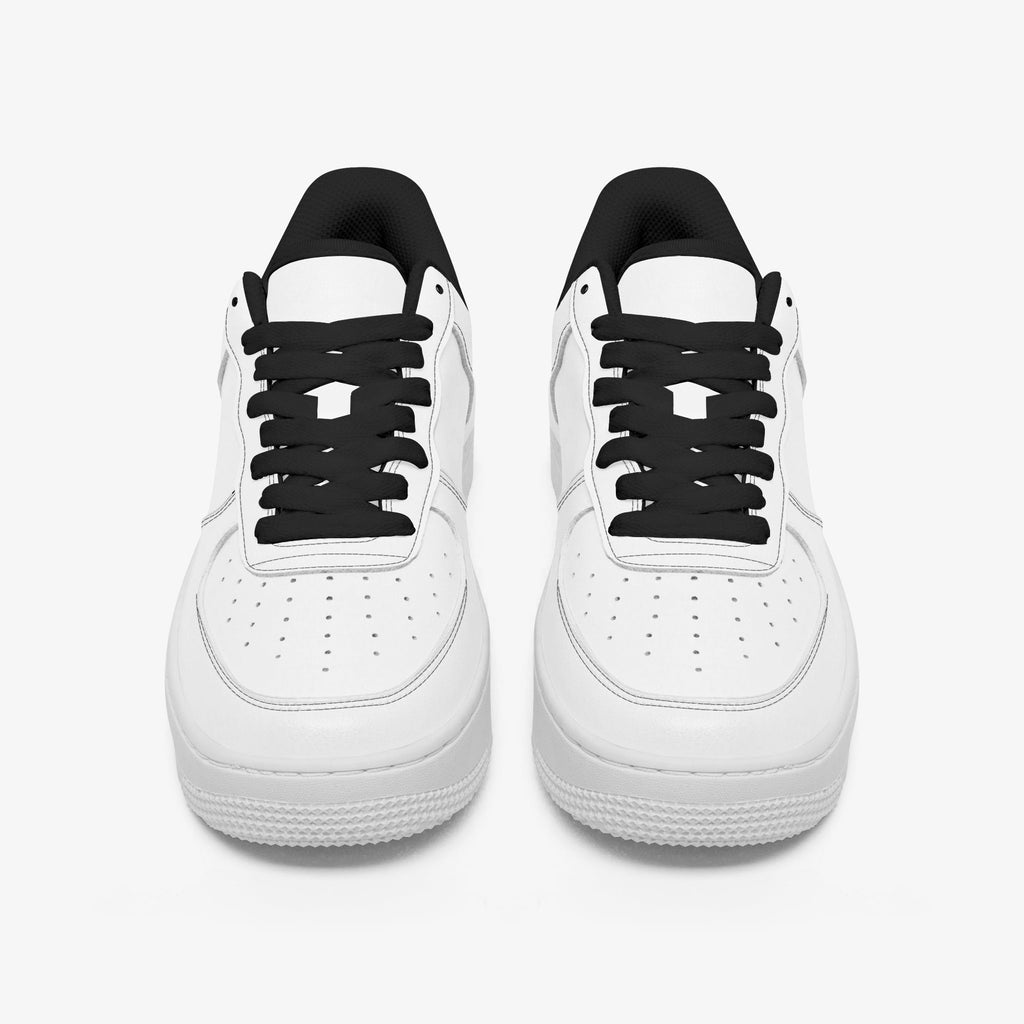 NESTDEER 977. AF1 Low-Top Leather Sports Sneakers - Tongue Printable