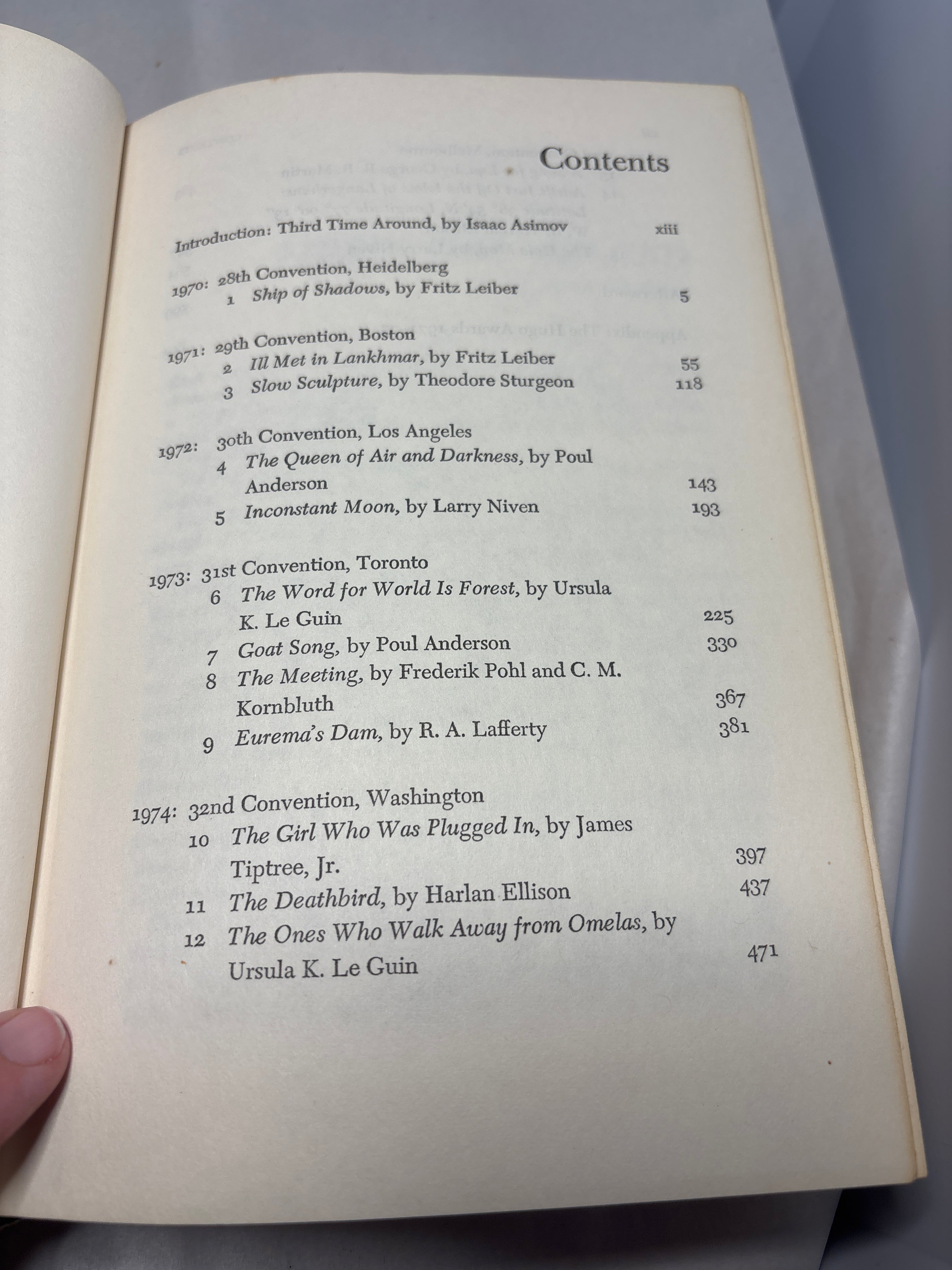 The Hugo Winners Volume III edited by Isaac Asminov