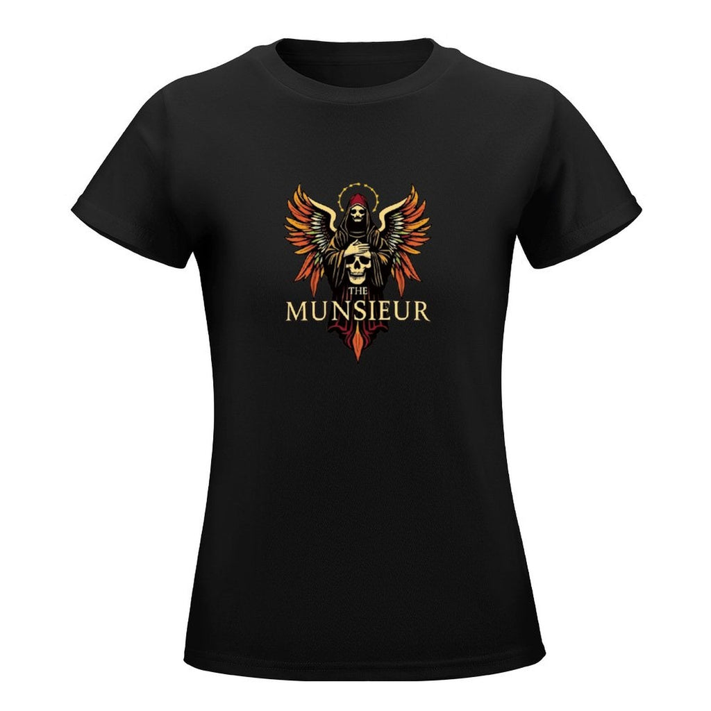 Munsieur Women's Brand T-shirt "Rebellious Angel" Designer Streetwear for Her