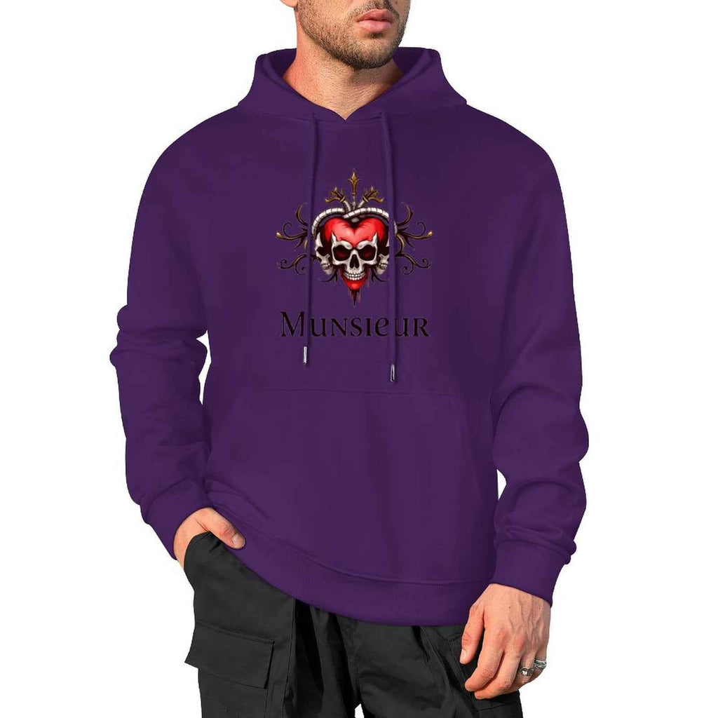 Deadly Love Hoodie | Heart Skull Gothic Streetwear | MUNSIEUR