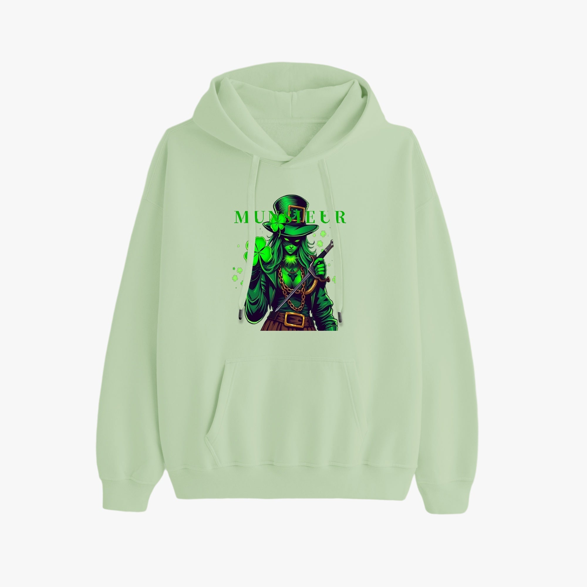 St. Patrick's Day Collection Munsieur Unisex Premium Pullover Hoodie Sweater Clover Gang Betty