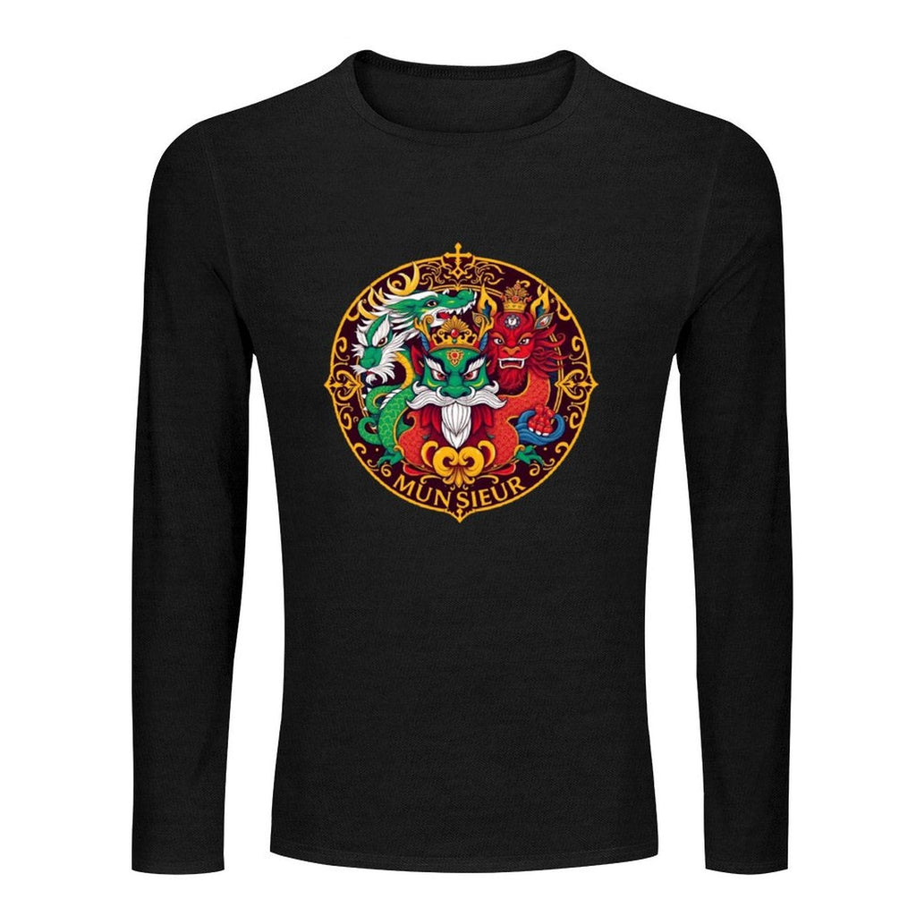 Munsieur Long Sleeve Tee for Men: The Perfect Balance of Casual and Refined