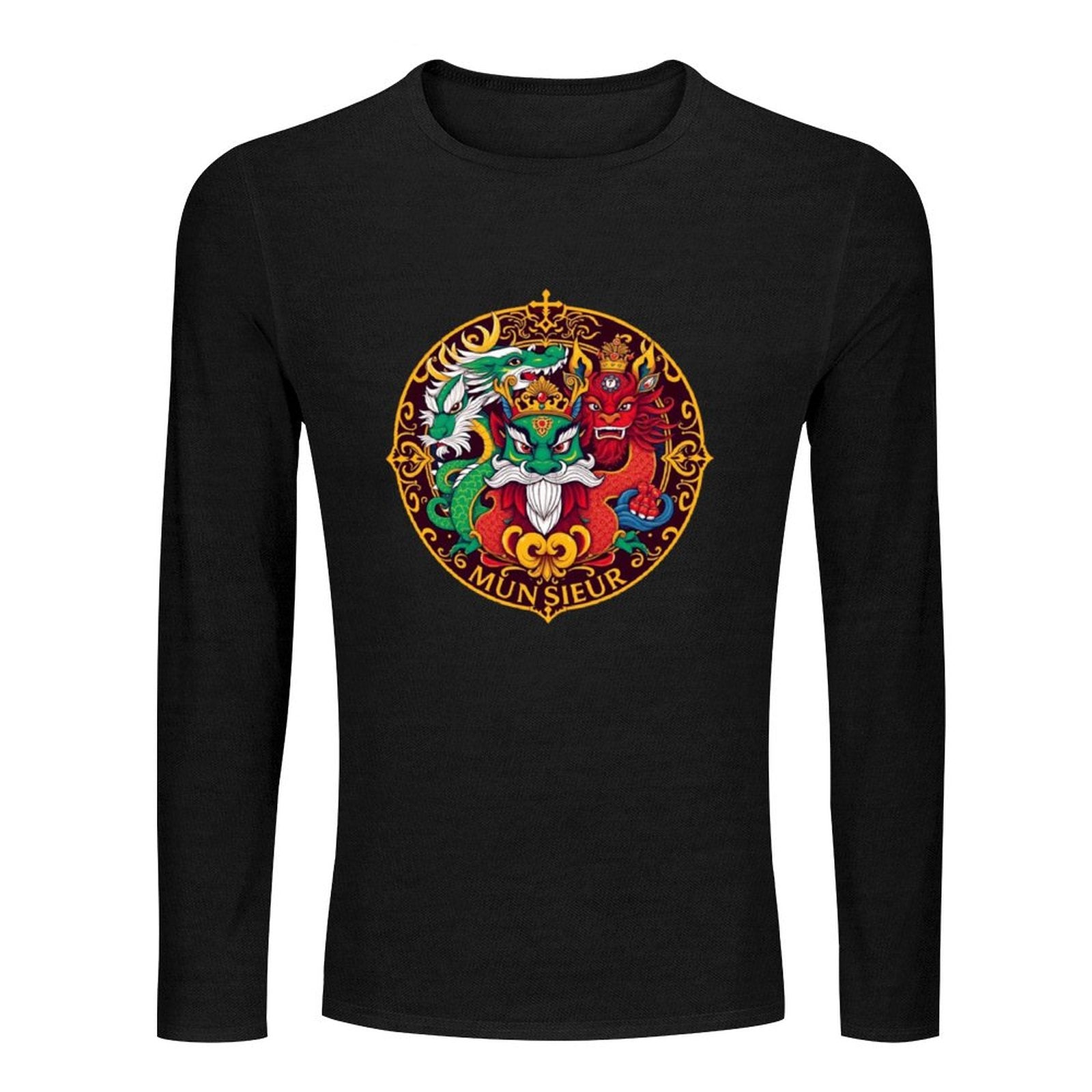 Munsieur Long Sleeve Tee for Men: The Perfect Balance of Casual and Refined