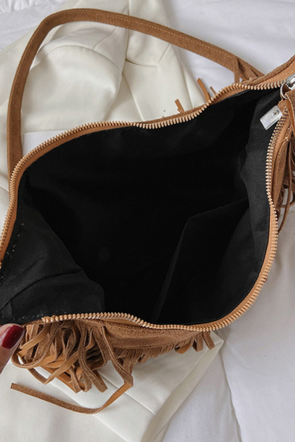 Suede Shoulder Bag
