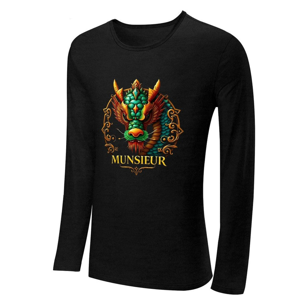 Munsieur Long Sleeve Tee for Men: Understated Elegance, Maximum Comfort
