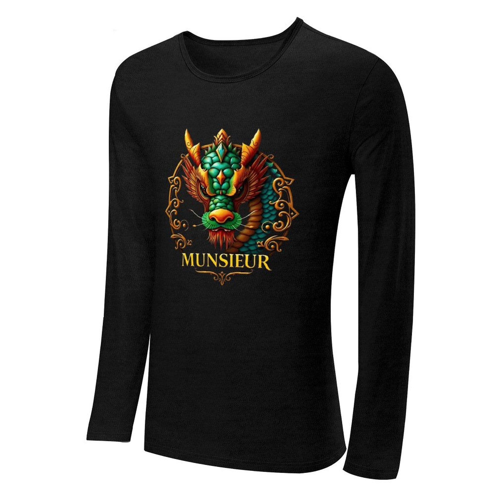 Munsieur Long Sleeve Tee for Men: Understated Elegance, Maximum Comfort