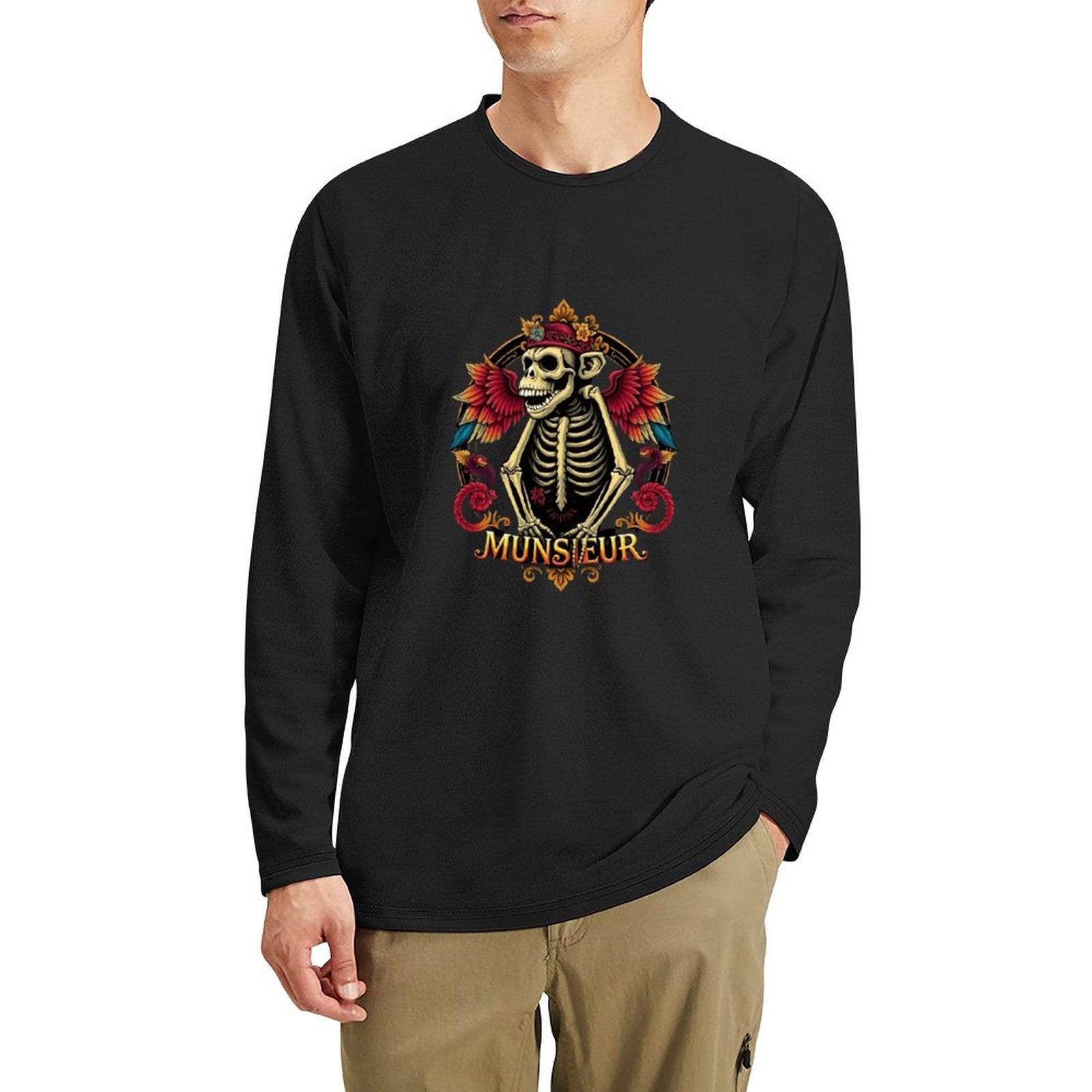 MUNSIEUR Timeless Long Sleeve Tee - Classic Premium for Men