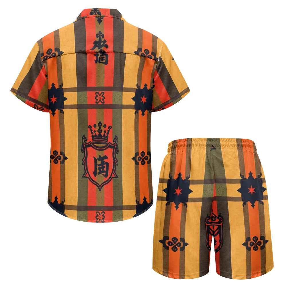 Men's Two Piece Set - Casual Shorts Outfit for Beach & Summer