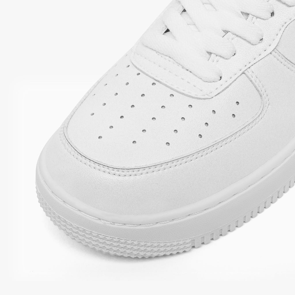 NESTDEER 977. AF1 Low-Top Leather Sports Sneakers - Tongue Printable